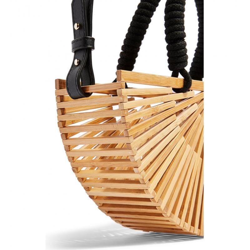 BOLSA FEMININA DE BAMBU - WOODLAND CHIC