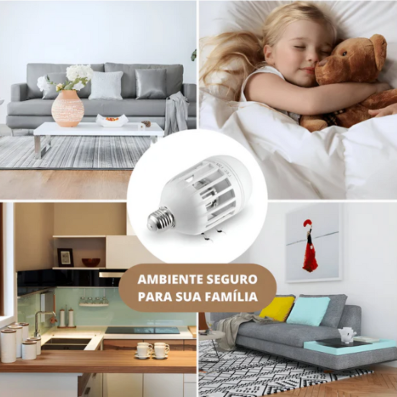 COMPRE 1 LEVE 2 Lâmpada LED Aniquiladora de mosquitos - ORNAEL