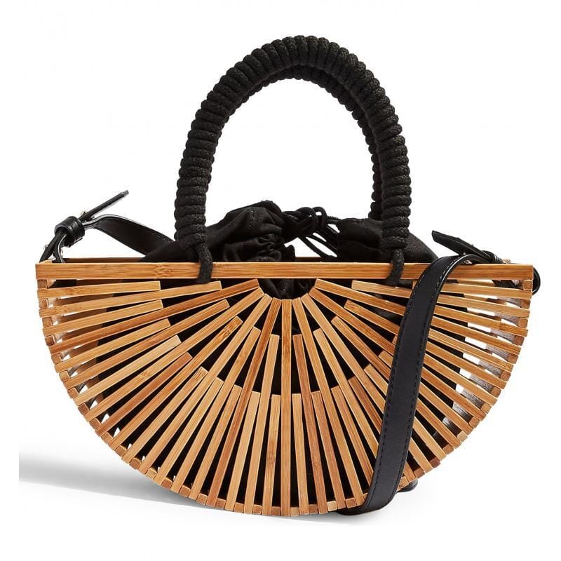 BOLSA FEMININA DE BAMBU - WOODLAND CHIC