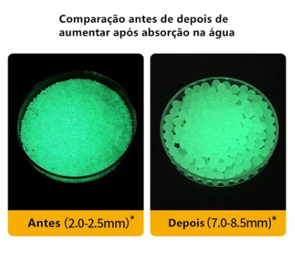 Bolinhas de gel Fluorescentes - ORNAEL