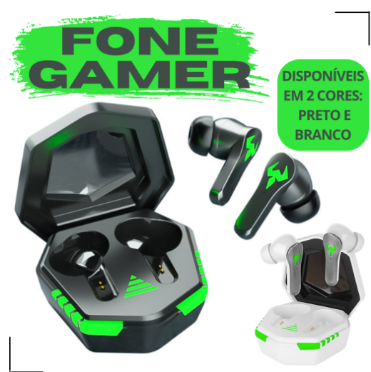 FONE DE OUVIDO BLUETOOTH GAMER