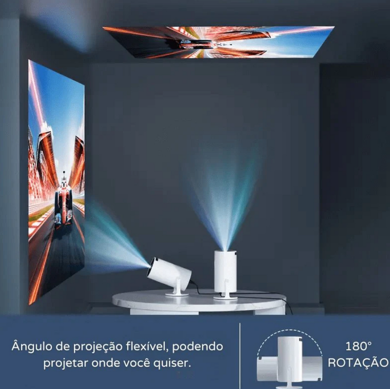 Projetor Portátil 4K CINEMA EM CASA