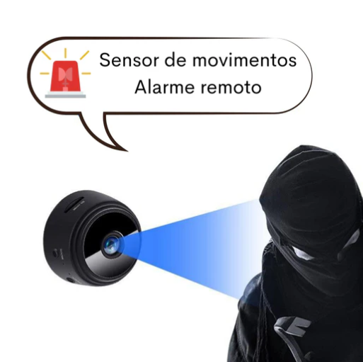 Mini Câmera Espiã com Sensor de Movimento