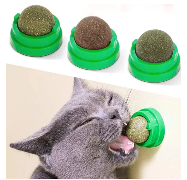 Brinquedo Bolinha de Catnip Interativa Atrativa para Gatos