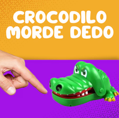 Crocodilo que morde dedo - Brinquedo da ORNAEL