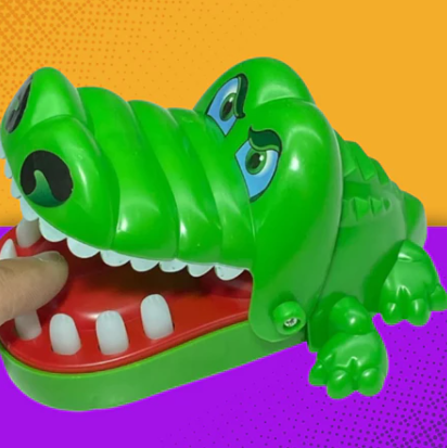 Crocodilo que morde dedo - Brinquedo da ORNAEL