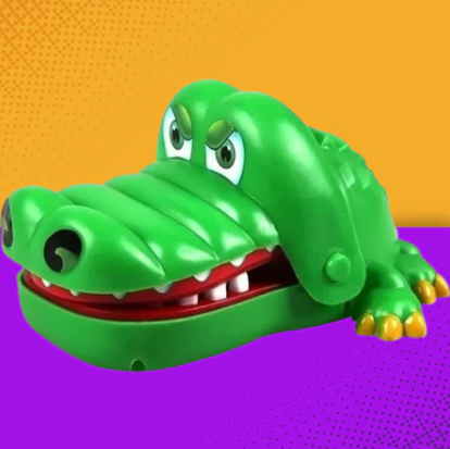 Crocodilo que morde dedo - Brinquedo da ORNAEL