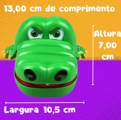 Crocodilo que morde dedo - Brinquedo da ORNAEL