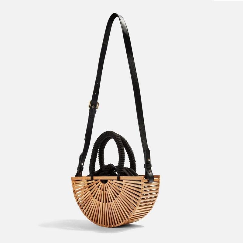 BOLSA FEMININA DE BAMBU - WOODLAND CHIC